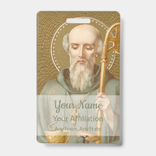St. Benedict of Nursia (JM 07; Style 1) Badge