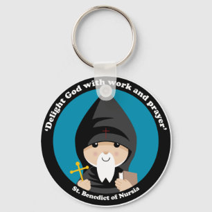 St Benedict of Nursia Keychain