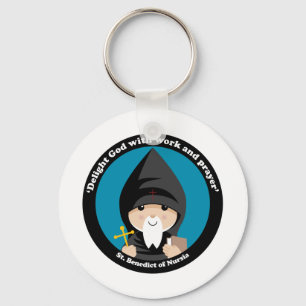 St Benedict of Nursia Keychain