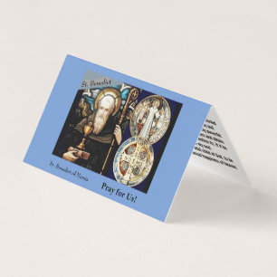 St. Benedict of Nursia Pray Card