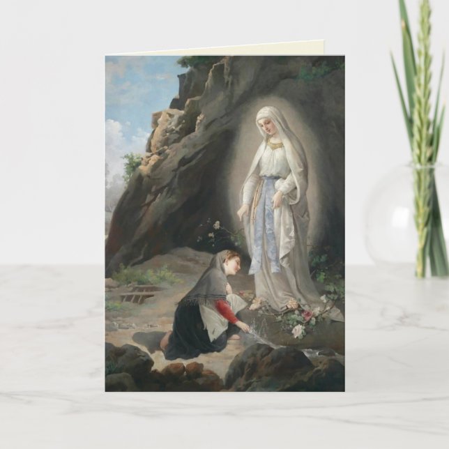 St. Bernadette Catholique Carte Saint Nun (Devant)