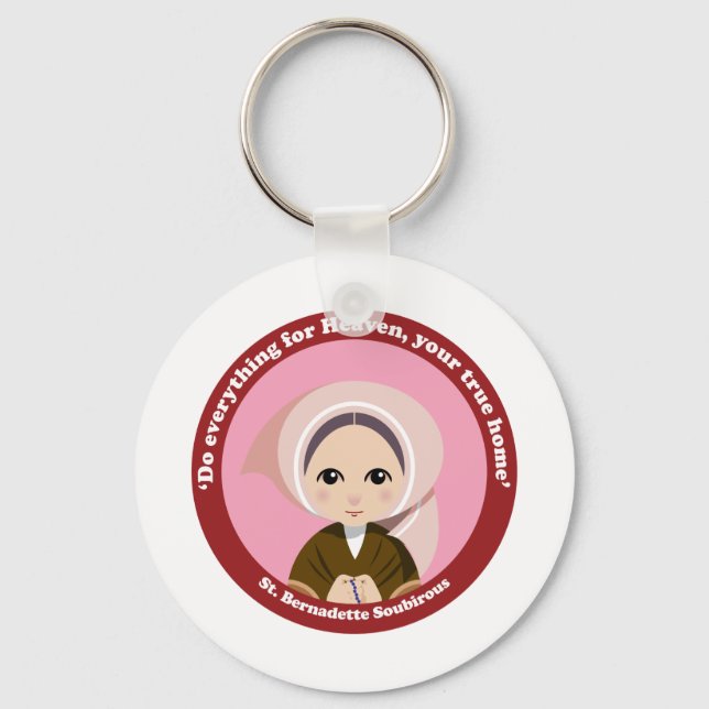 St. Bernadette Soubirous Keychain (Front)