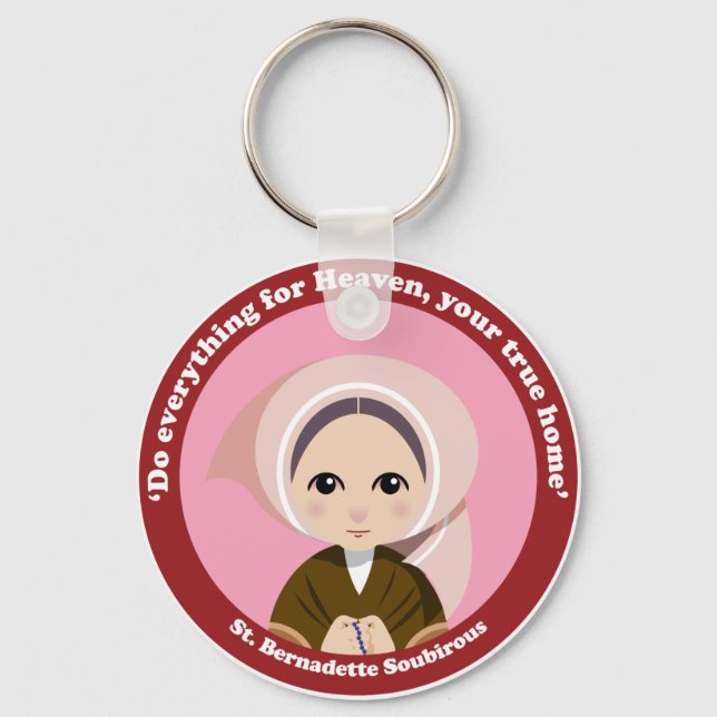 St. Bernadette Soubirous Keychain (Front)