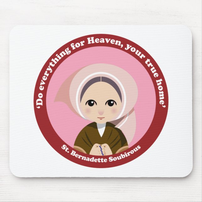 St. Bernadette Soubirous Mouse Pad (Front)