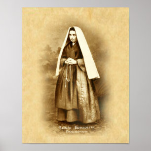 St. Bernadette Soubirous Poster