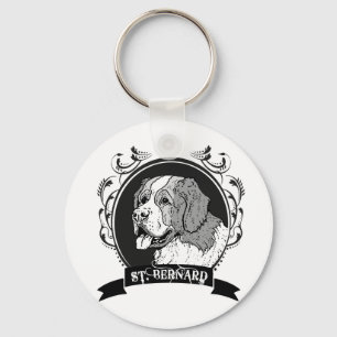 ST. BERNARD (3) KEYCHAIN