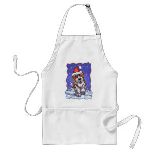 St. Bernard Christmas Standard Apron