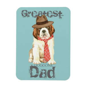 St. Bernard Dad Magnet