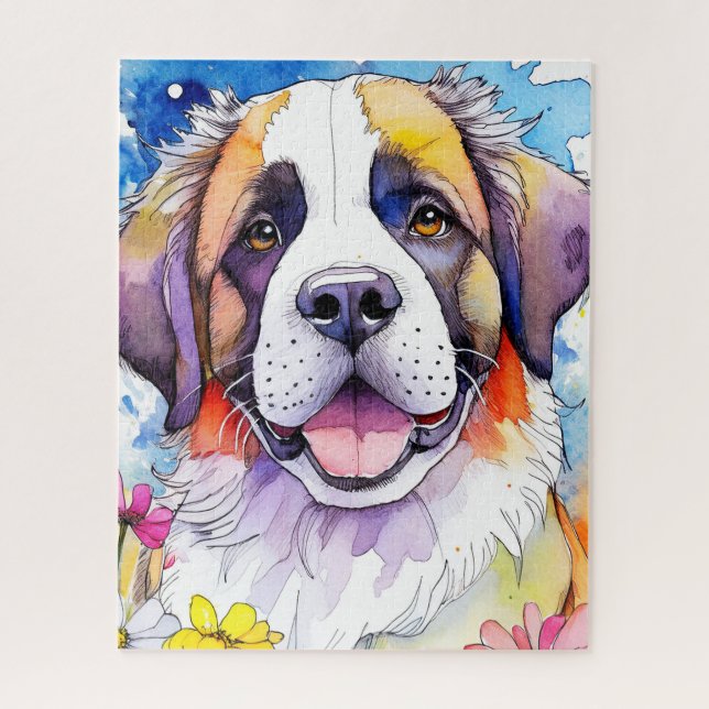 St. Bernard Dog Jigsaw Puzzle (Vertical)