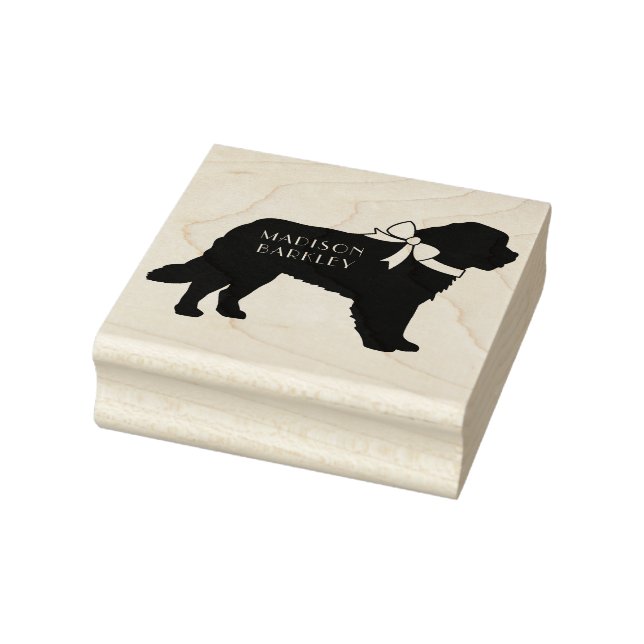 St. Bernard Dog Puppy Rubber Stamp (Stamp)