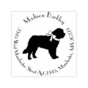 St. Bernard Dog Puppy Self-inking Stamp