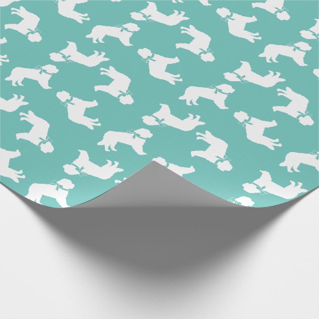St. Bernard Dog Puppy Wrapping Paper (Corner)