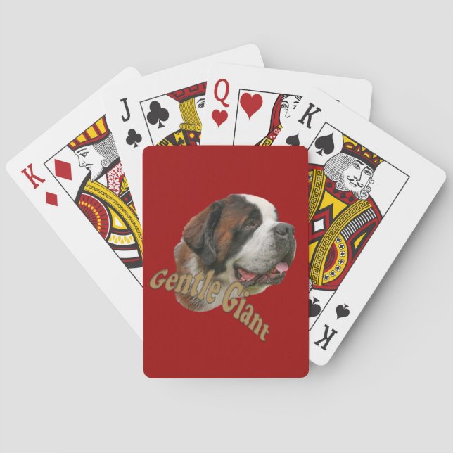 St. Bernard Gentle Giant Playing Cards (Back)