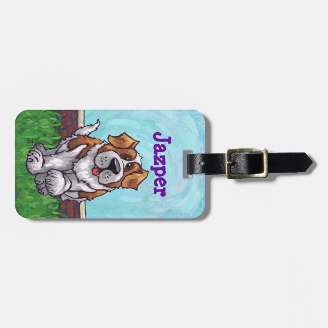St. Bernard Gifts & Accessories Luggage Tag (Front Horizontal)