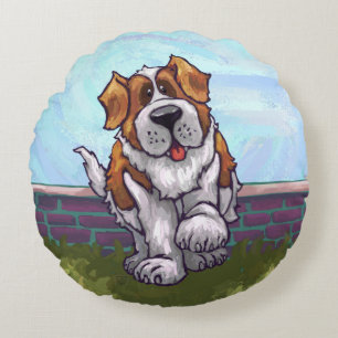 St. Bernard Gifts & Accessories Round Pillow