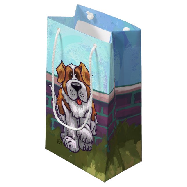 St. Bernard Gifts & Accessories Small Gift Bag (Front Angled)
