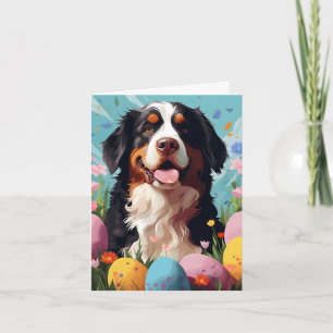 St.Bernard Happy Easter Card