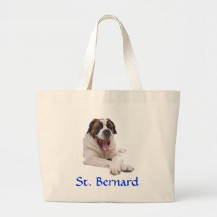 St. Bernard Jumbo Canvas Tote Bag