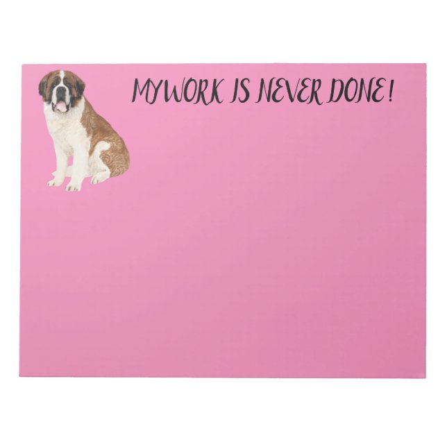 ST. BERNARD NOTEPAD (Front)