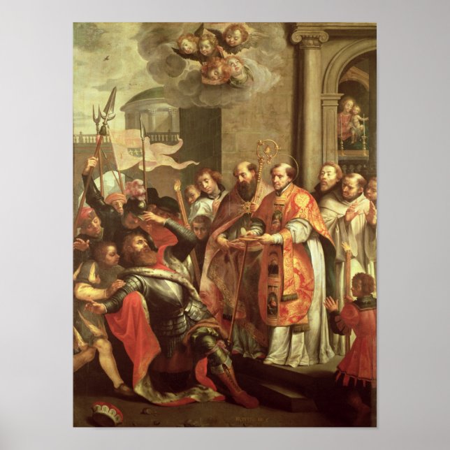 St. Bernard of Clairvaux and William X Duke Poster (Front)
