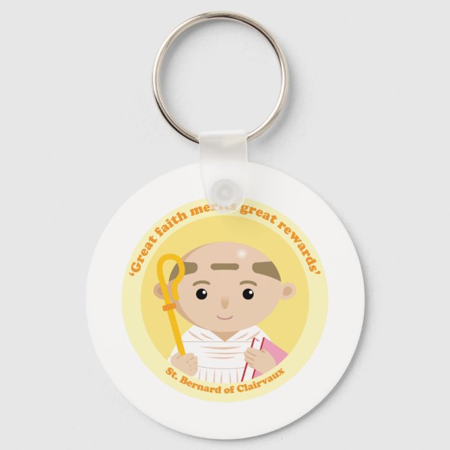 St. Bernard of Clairvaux Keychain (Front)