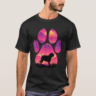 St Bernard Paw Mom Dad Dog Women Men T-Shirt