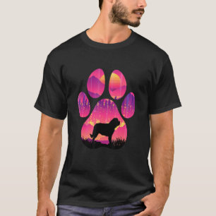 St Bernard Paw Mom Dad Dog Women Men T-Shirt