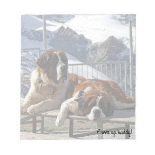 St-bernard pose - bloc-notes