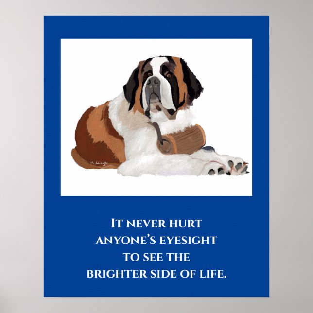 St. Bernard Print, Value Poster Downloadable (Front)