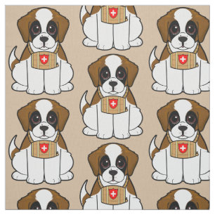 St. Bernard Puppy Fabric