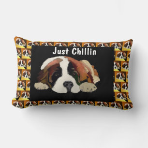 St. Bernard Puppy Lumbar Pillow