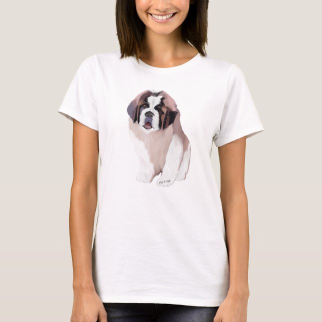 St. Bernard Puppy T-Shirt (Front)