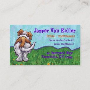 St. Bernard Stationery Business Card