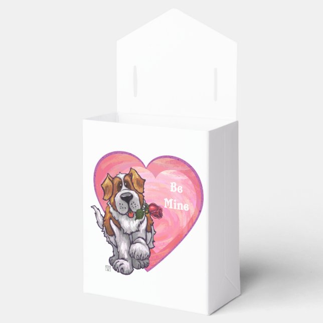 St. Bernard Valentine's Day Favor Box (Opened)