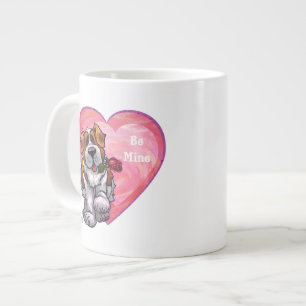 St. Bernard Valentine's Day Large Coffee Mug
