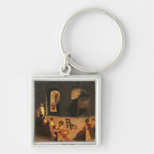St Bernardino of Siena Preaching Keychain