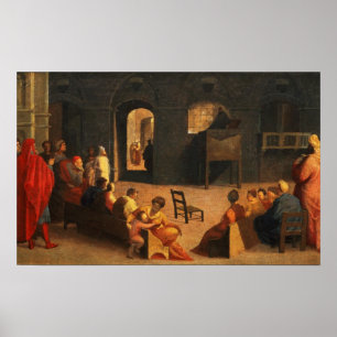 St Bernardino of Siena Preaching Poster