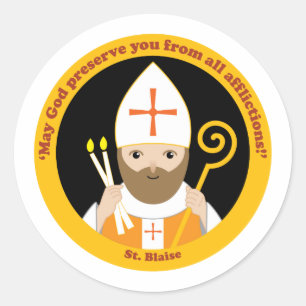St. Blaise Classic Round Sticker