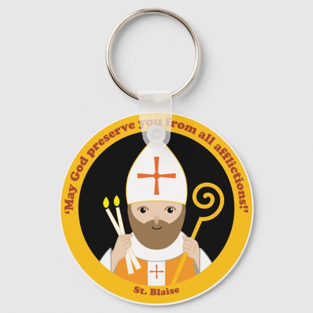 St. Blaise Keychain (Front)