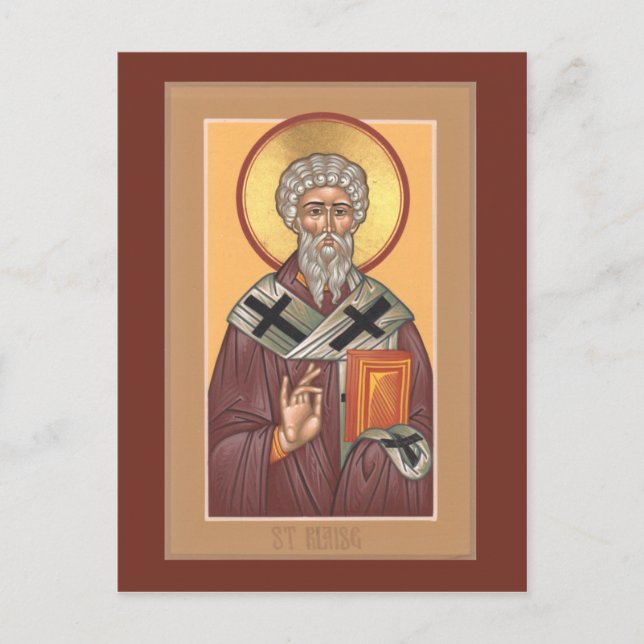 St. Blaise Prayer Card (Front)