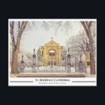 St. Boniface Catherdral Postcard<br><div class="desc">A lovely winter shot of the cathedral in the French quarters,  St. Boniface,  in Winnipeg,  Manitoba,  Canada.</div>
