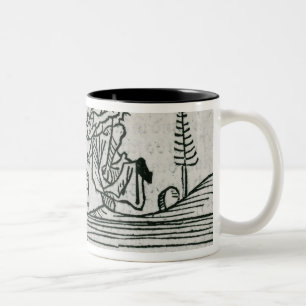 St. Brendan and the demon Two-Tone Coffee Mug