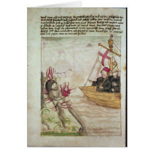 St Brendan dans son bateau