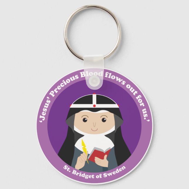 St. Bridget of Sweden Keychain (Front)