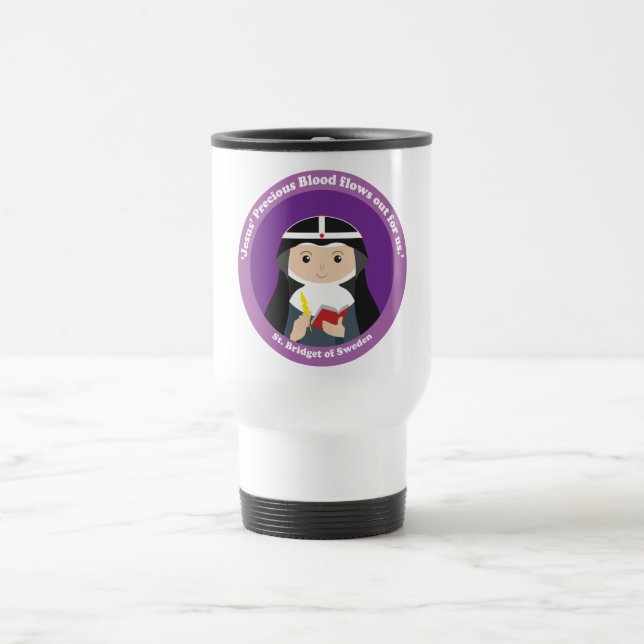St. Bridget of Sweden Travel Mug (Center)