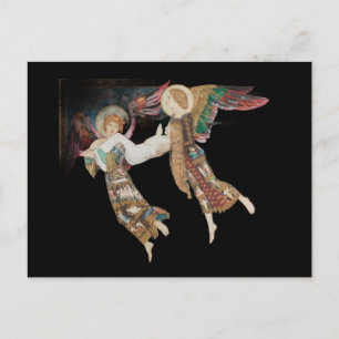 St Brigid being carried away by angels Postcard
