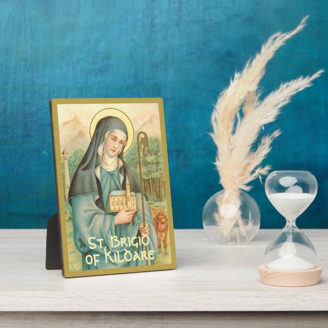 St. Brigid of Ireland (M 014) 5"x7" Plaque (Side)