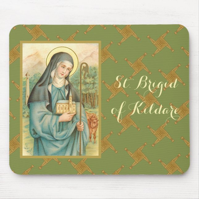 St. Brigid of Ireland (M 014) Mouse Pad (Front)