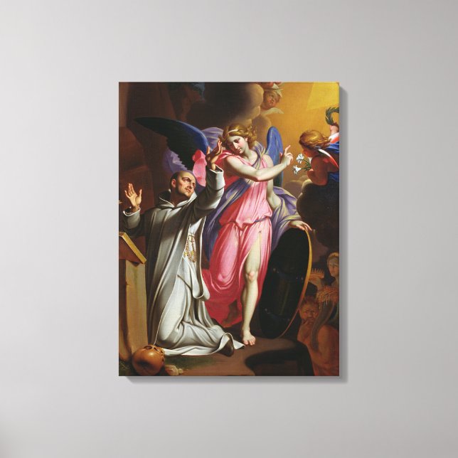 St. Bruno at Prayer, 1671 Canvas Print (Front)