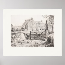 St Buryan Farm Cornwall Eleanor Hughes Restrike